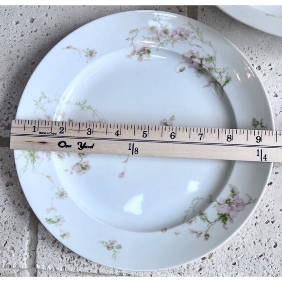 Vintage GDA CH Field Haviland Limoges France Floral Dinner Plates & Serving Dish - Picture 6 of 15